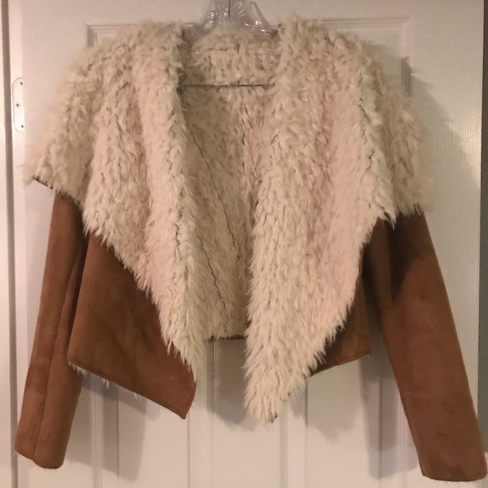 Faux Sheepskin Fur lined Jacket